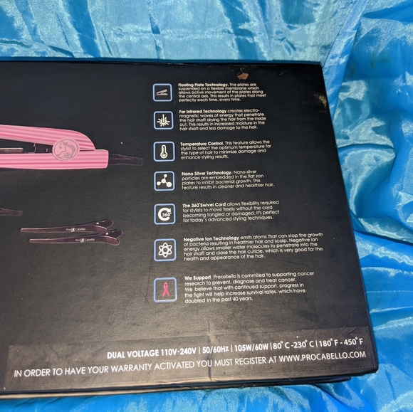 Pro Cabello Dual Hair Straightener Set NWT NEVER U - Picture 8 of 8